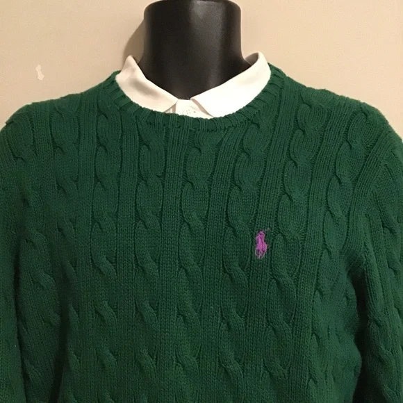 🔥NEW CONDITION, polo Ralph Lauren, cable knit, see pictures, gorgeous, Large - Picture 1 of 5
